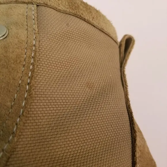 Military Combat Lace Up 6W Tan Leather Hot Boots Grunge Streetwear Punk