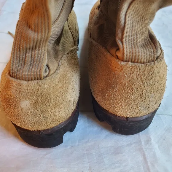 MILITARY RO-SEARCH DESERT STORM COMBAT TACTICAL ARMY JUNGLE BOOTS TAN SIZE 10R