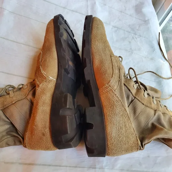 MILITARY RO-SEARCH DESERT STORM COMBAT TACTICAL ARMY JUNGLE BOOTS TAN SIZE 10R