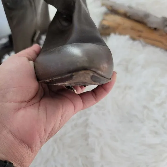 Miss sixty brown heeled leather boots