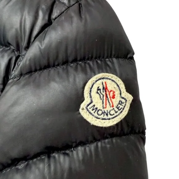 MONCLER Lans Light Weight Down Jacket Black Puffer Womens Est. Size XXS