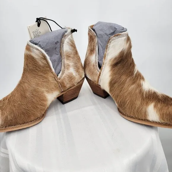 MYRA BAG Sunset Bloom Hair On Shortie Split  Cowboy Boots  6-10 NWT
