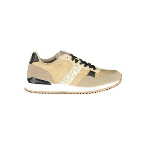 Napapijri Beige Polyester Men Men's Sneaker
