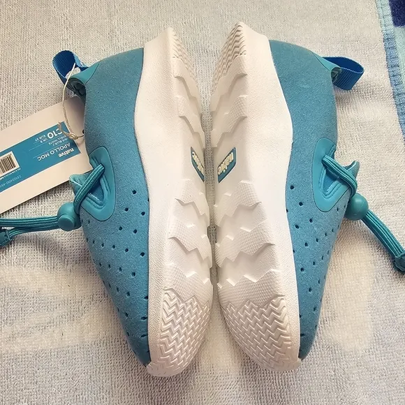 Native Shoes Apollo Moc Iris Blue White Lightweight Slip On Toddler Size 10/C10