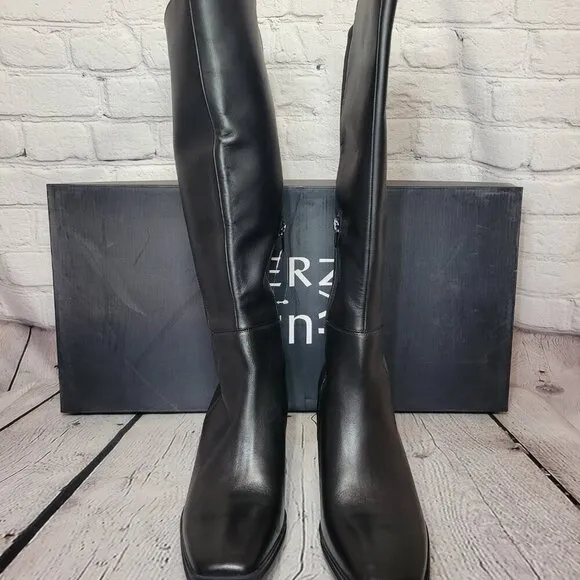 Naturalizer Axel 2 Waterproof High Shaft Boots - Black Waterproof Leather