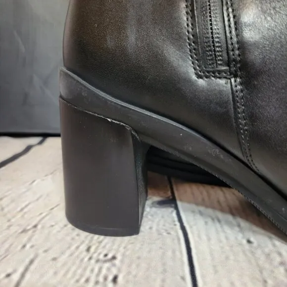 Naturalizer Axel 2 Waterproof High Shaft Boots - Black Waterproof Leather
