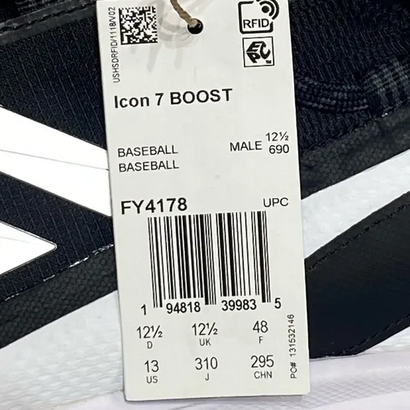 New Adidas Icon7 Boost Mens 13 Baseball Cleats