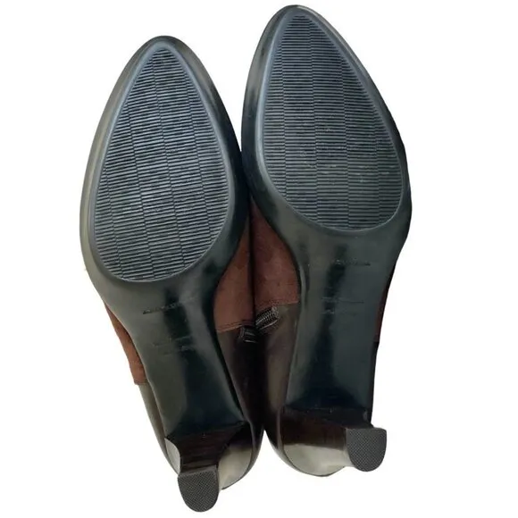 NEW AQUATALIA Roma Waterproof Suede Leather Side Zip Buckle Ankle Bootie