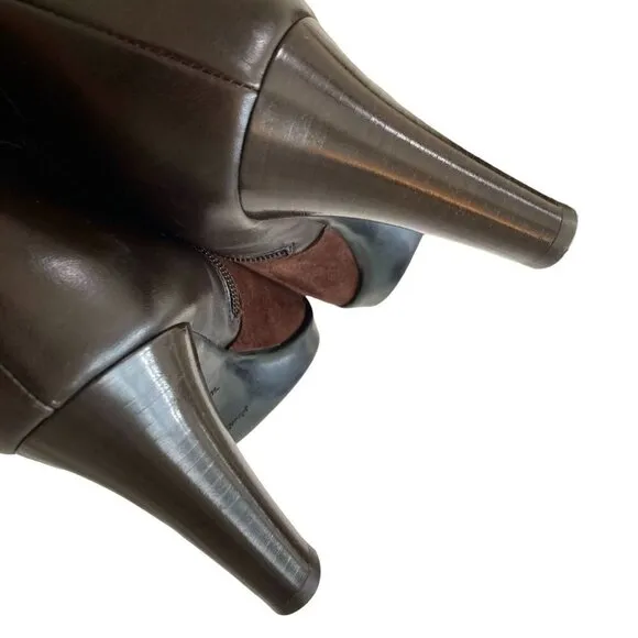 NEW AQUATALIA Roma Waterproof Suede Leather Side Zip Buckle Ankle Bootie
