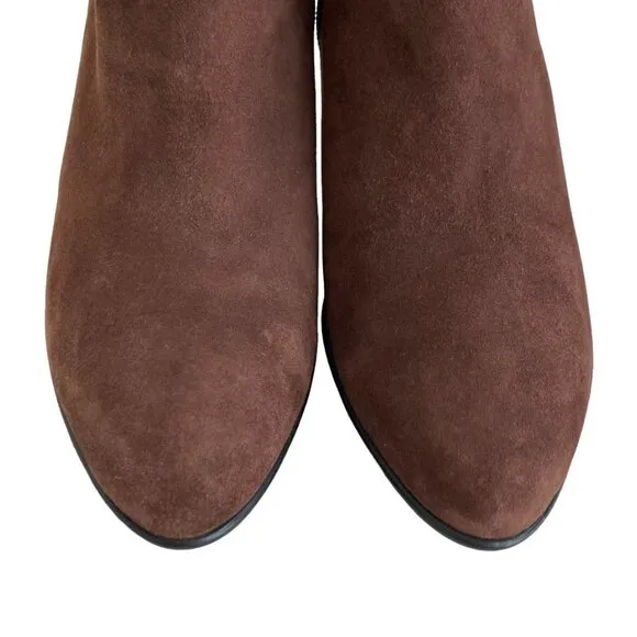NEW AQUATALIA Roma Waterproof Suede Leather Side Zip Buckle Ankle Bootie