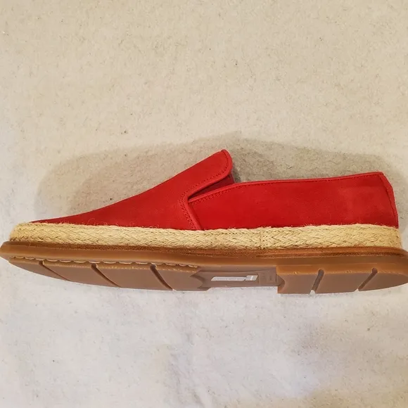 New Aquatalia Zayn Suede Loafer Red Size 9 Shoes