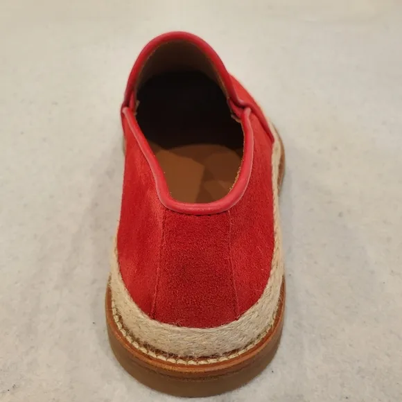 New Aquatalia Zayn Suede Loafer Red Size 9 Shoes