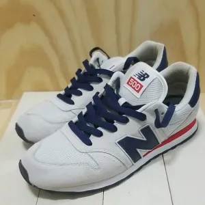 New Balance 500 Mens Size 11 Grey Blue White Red