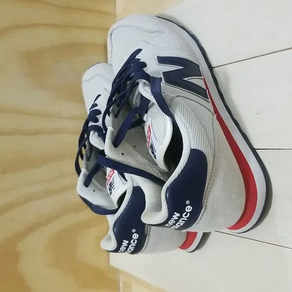 New Balance 500 Mens Size 11 Grey Blue White Red