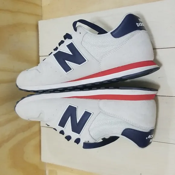New Balance 500 Mens Size 11 Grey Blue White Red