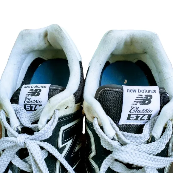 New Balance 574 (GS) Core Black/Grey Shoes