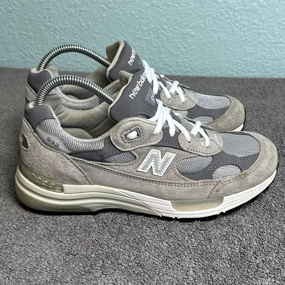 New Balance 992 Grey Mens 6.5 Shoes Sneakers M992GR Steve Jobs Insoles Replaced