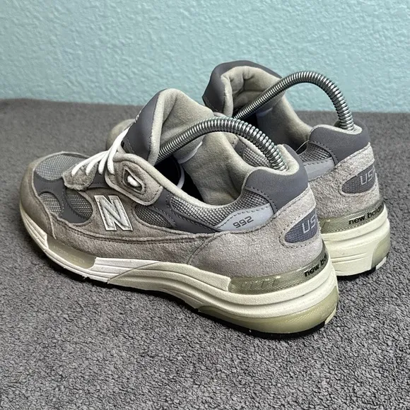 New Balance 992 Grey Mens 6.5 Shoes Sneakers M992GR Steve Jobs Insoles Replaced