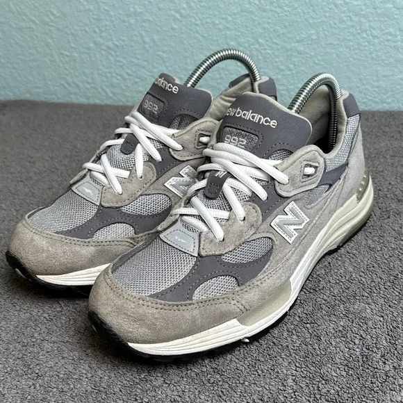 New Balance 992 Grey Mens 6.5 Shoes Sneakers M992GR Steve Jobs Insoles Replaced
