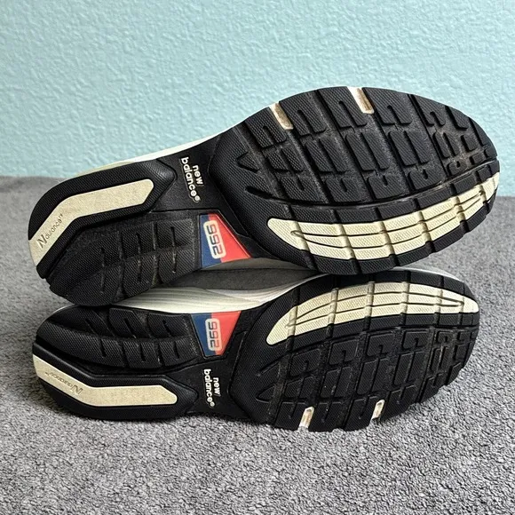 New Balance 992 Grey Mens 6.5 Shoes Sneakers M992GR Steve Jobs Insoles Replaced