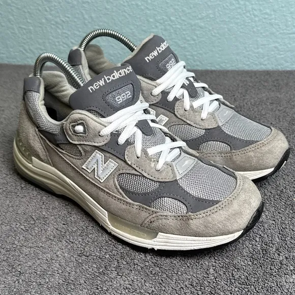New Balance 992 Grey Mens 6.5 Shoes Sneakers M992GR Steve Jobs Insoles Replaced