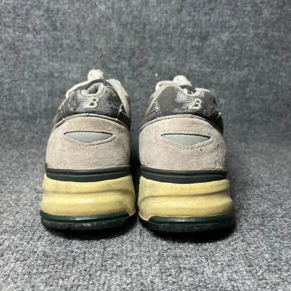 New Balance 998 Men 12 Sneakers Gray Silver Suede Leather Running Athletic Shoes