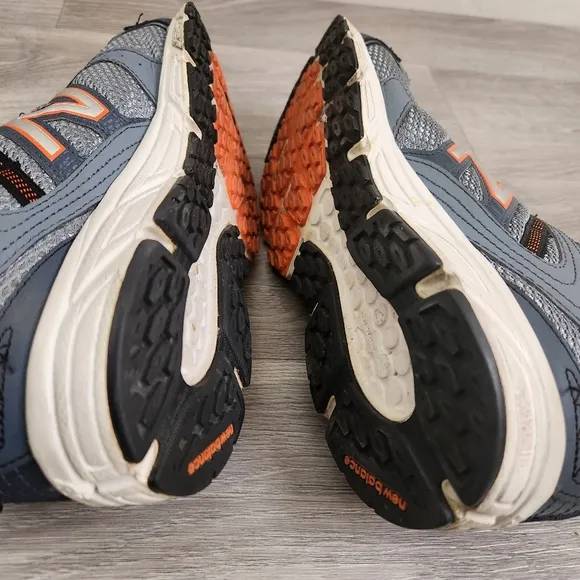 New Balance Gray Orange Shoes Size   9 Model 402 Running Comfort Activewear