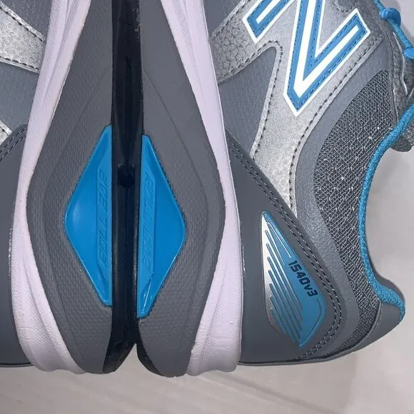 NEW BALANCE Women’s 1540v3 Running Shoes. Grey and Blue. 8.5 4E (XX Wide).