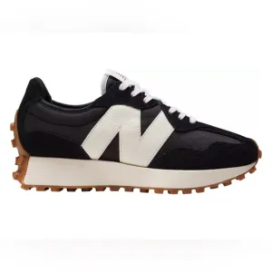 New Balance Women's 327 Shoes black and white size 8.5 NWT in packaging