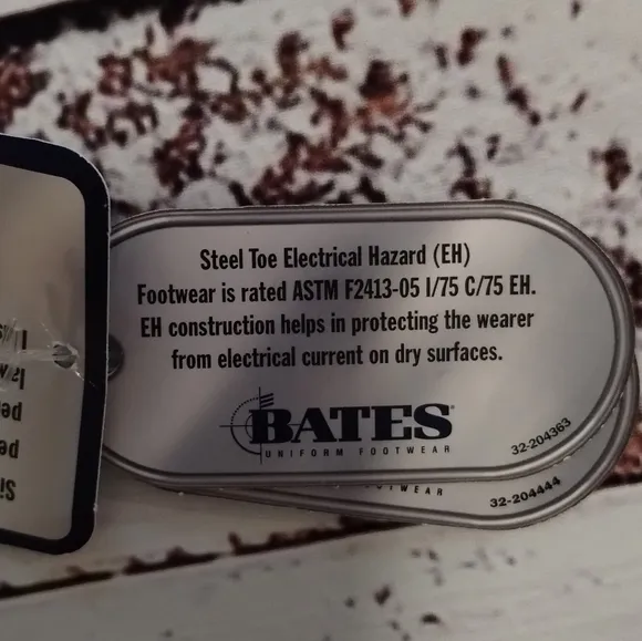 New Bates Military Steel Toe Leather Boots Brown