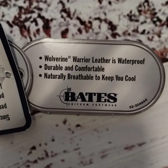 New Bates Military Steel Toe Leather Boots Brown