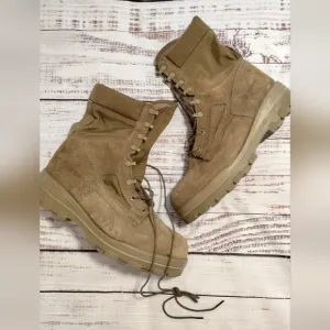 New Bates Military Steel Toe Leather Boots Brown