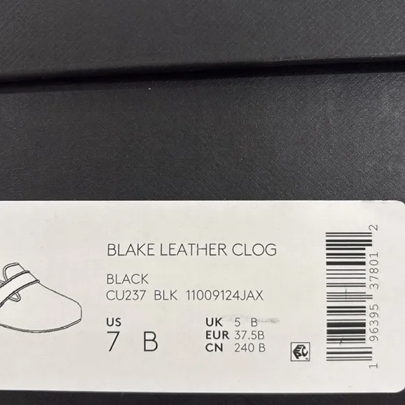 New Coach Black Slip-On Clogs