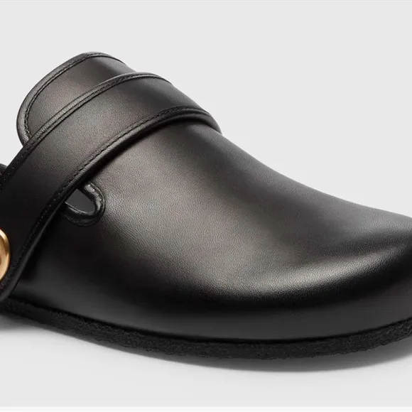New Coach Black Slip-On Clogs