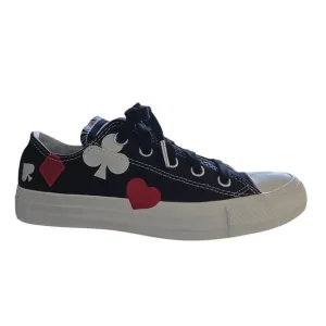New Converse All Star Chuck Taylor Queen of Hearts Las Vegas Gambling Sneakers