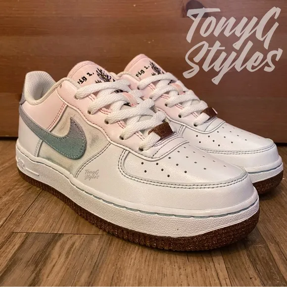 🪷NEW🪷 CUSTOM NIKE AIR FORCE 1 “MINT ROSE”