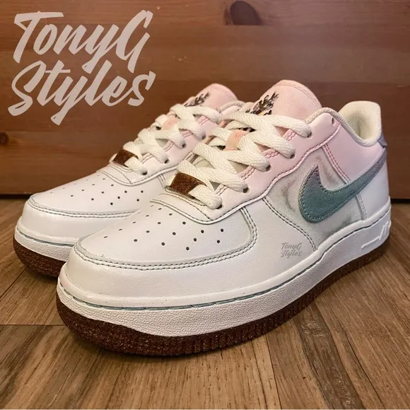 🪷NEW🪷 CUSTOM NIKE AIR FORCE 1 “MINT ROSE”