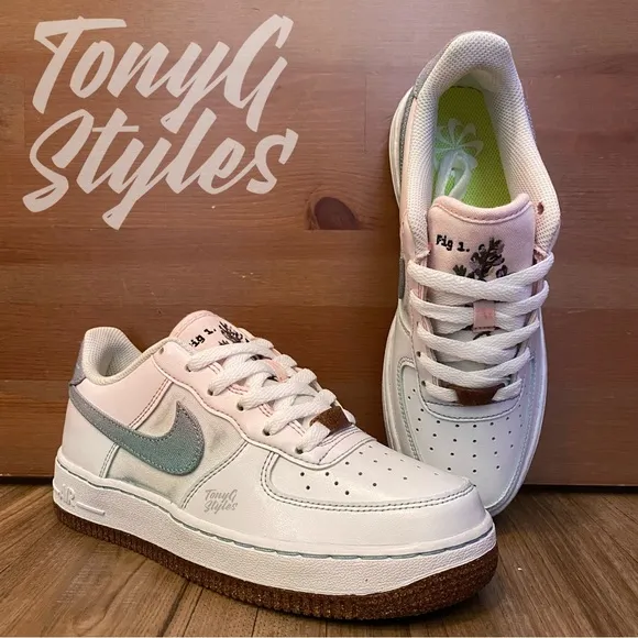 🪷NEW🪷 CUSTOM NIKE AIR FORCE 1 “MINT ROSE”