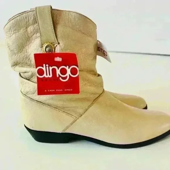 NEW! Dingo Leather Slouch Short Boots