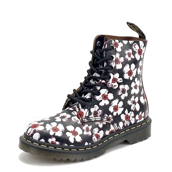 New Dr Martens 1460 Pascal Pansy Fayre  Combat Boots