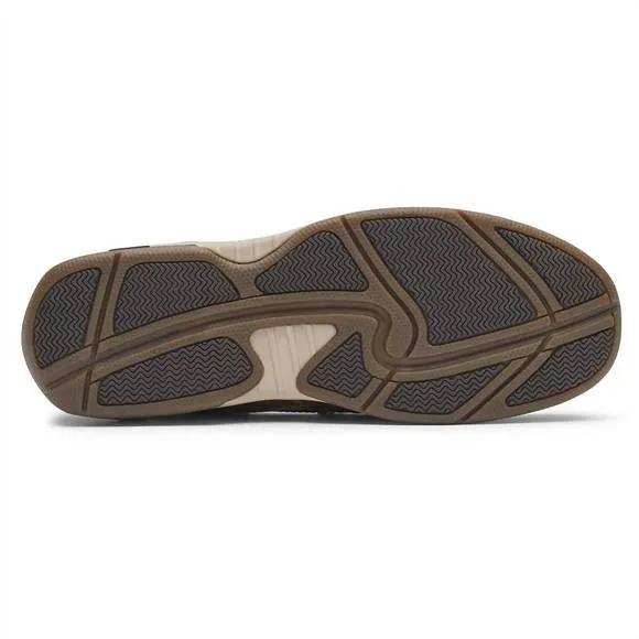 NEW DUNHAM men's captain venetian boat shoe in tan leather