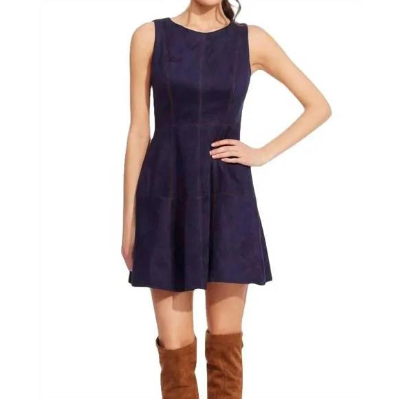 NEW EVA FRANCO haven dress in prussian blue
