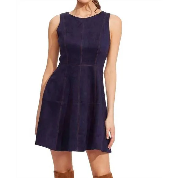 NEW EVA FRANCO haven dress in prussian blue