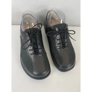 NEW FINN COMFORT Black Leather Sneaker Comfort Shoes EUR 37 D Women’s US Size 7