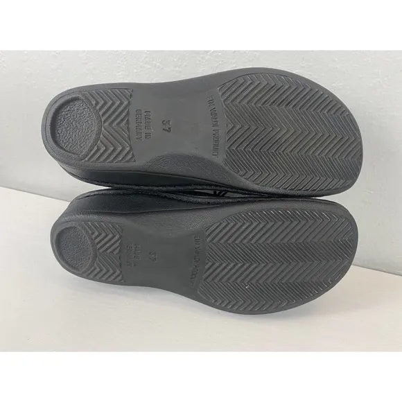 NEW FINN COMFORT Black Leather Sneaker Comfort Shoes EUR 37 D Women’s US Size 7