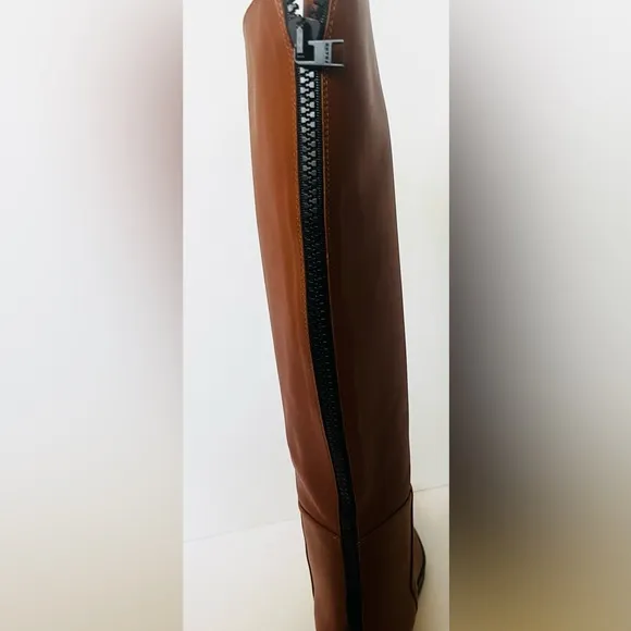 NEW FRAME Le Ramsey Boots TobaccoBrown Knee High Tall Leather Size 37.5