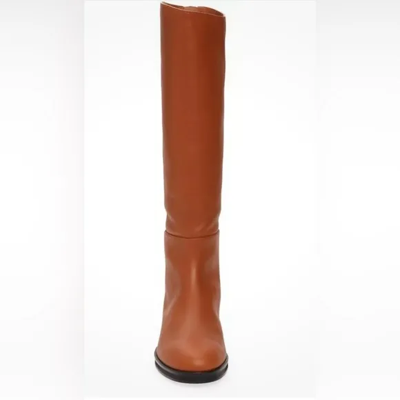 NEW FRAME Le Ramsey Boots TobaccoBrown Knee High Tall Leather Size 37.5
