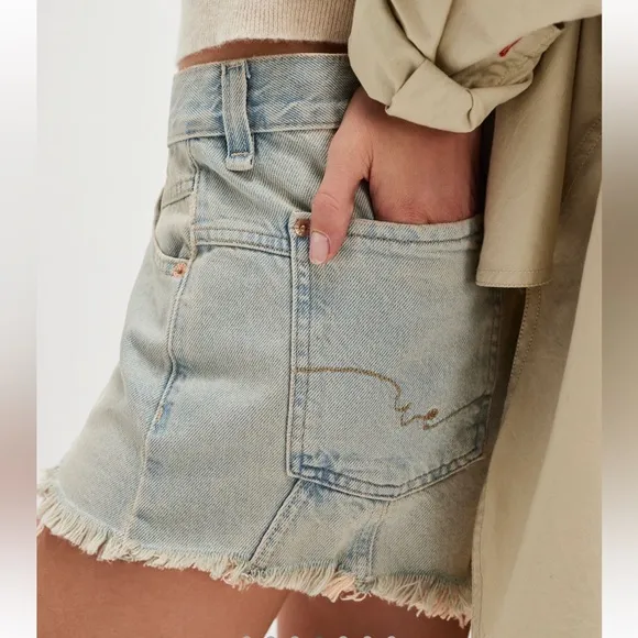 NEW Free People We The Free Now Or Never Denim Shorts size 27 Moon Child NWOT