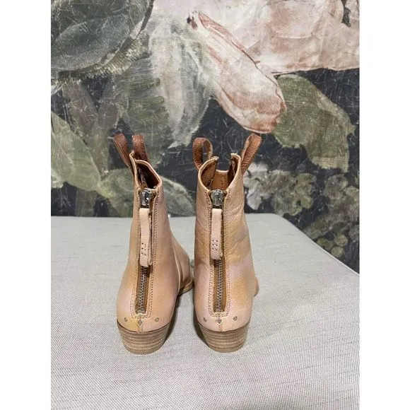 New Free People We The Free Wesley Ankle Boots Papaya Size Us 6.5