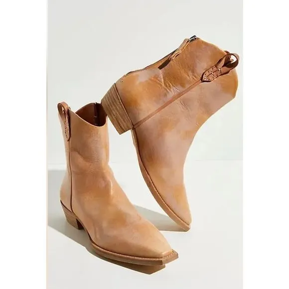 New Free People We The Free Wesley Ankle Boots Papaya Size Us 6.5